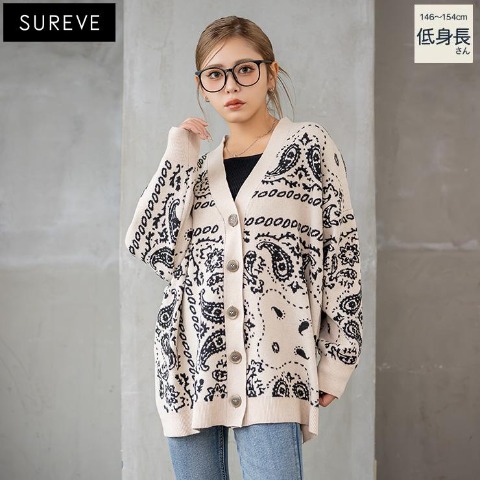 レディース【SP・M】　ニットカーディガン（AN×SUREVE）