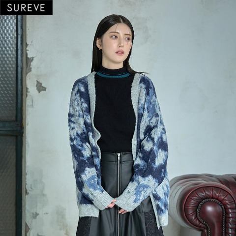 レディース　ニットカーディガン （SUREVE BLACK）