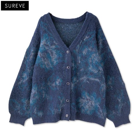 レディース　 ニットカーディガン (SUREVE BLACK）