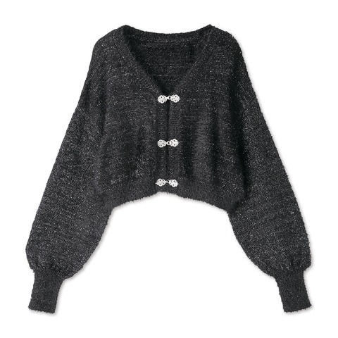 レディース　ニットカーディガン（SUREVE BLACK）