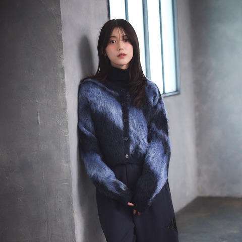 レディース　ニットカーディガン（SUREVE BLACK）