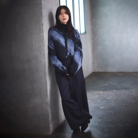 レディース　ニットカーディガン（SUREVE BLACK）