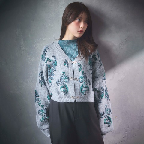 レディース　ニットカーディガン（SUREVE BLACK）