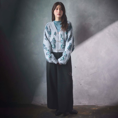 レディース　ニットカーディガン（SUREVE BLACK）