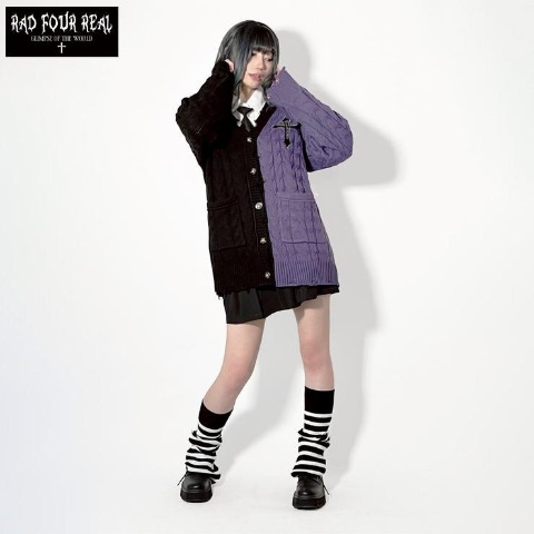 レディース　ニットカーディガン（RAD FOUR REAL）