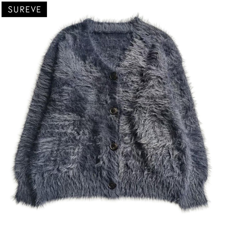 レディース Vネックシャギーニットカーディガン（SUREVE） | アベイル