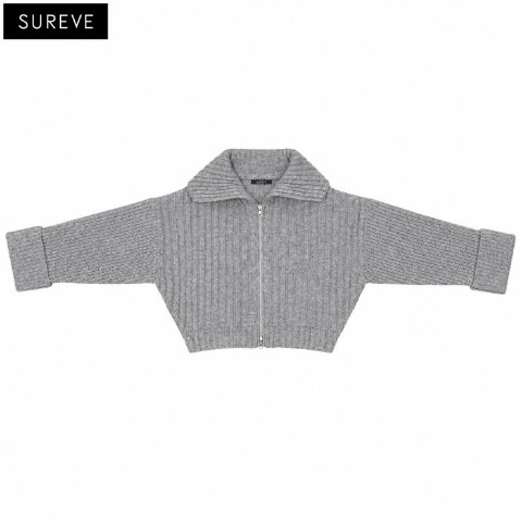 レディース 袖ターンバックジップカーディガン（SUREVE） | アベイル