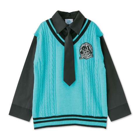 レディース　ネクタイ付プルオーバー（初音ミク×シナモロール）