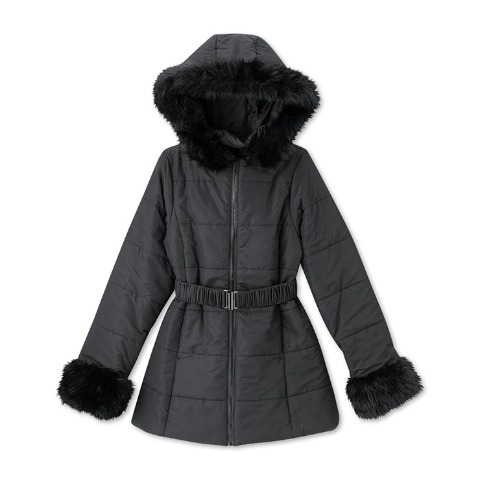 レディース　ベルト付中綿コート（SUREVE）