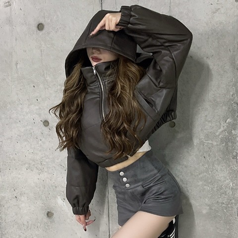 レディース【低身長】　ステッカー付中綿ブルゾン（Shoko×SUREVE）