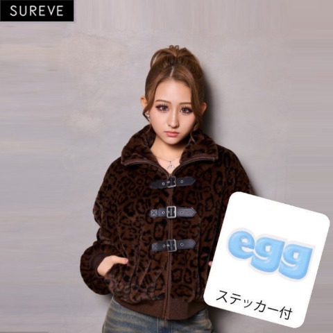 レディース　ファーブルゾン（egg×SUREVE）