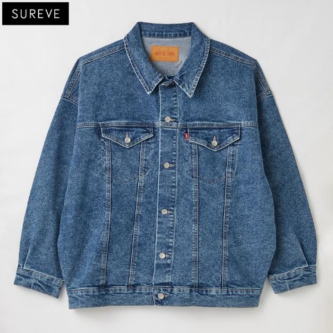 レディース　ケミカルデニムジャケット（SUREVE）
