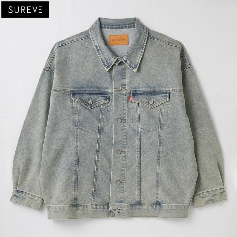 レディース　オーバーダイデニムジャケット（SUREVE）