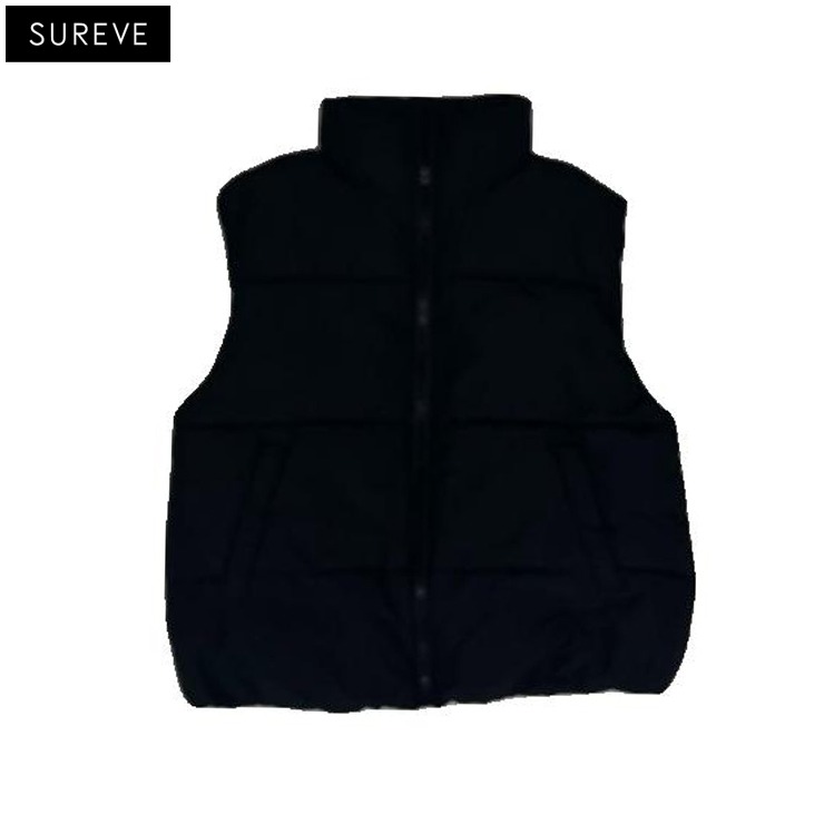  レディース ベスト ブラック 中綿入り レディース 中綿ベスト（SUREVE） | アベイル | しまむらパーク