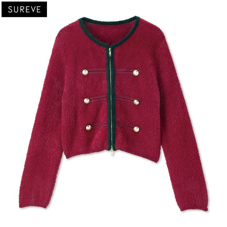 レディース シャギーナポレオンニットジャケット（SUREVE） | アベイル
