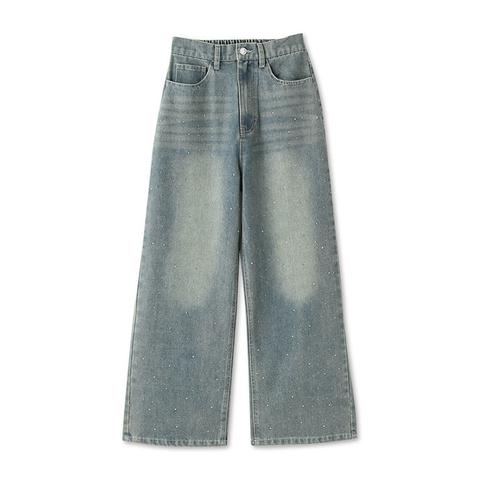 レディース【S～L】　ラインストーンパンツ（SUREVE）