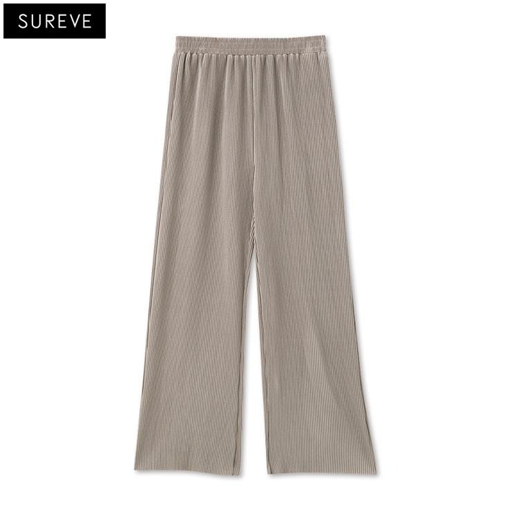 値下げしました‼️【新品】ハーフプリーツパンツ　ベージュ レディース プリーツパンツ（SUREVE） | アベイル | しまむらパーク