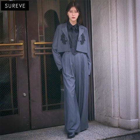 レディース　パンツ（SUREVE BLACK） ダークグレー 112