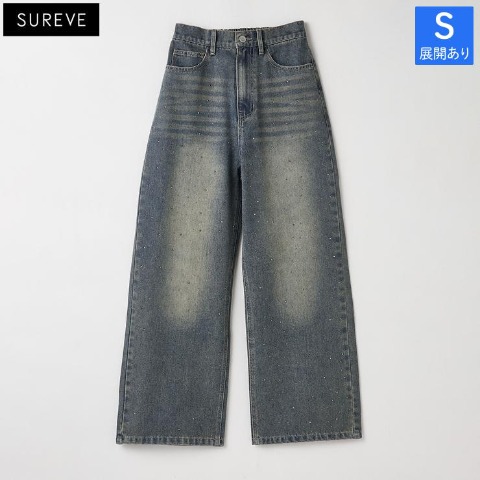 レディース　ラインストーンパンツ（SUREVE）