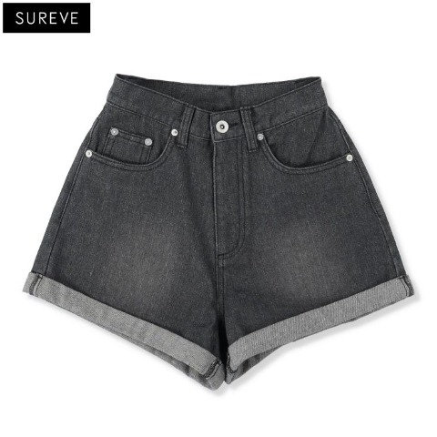 レディース【55～64cm】　ロールアップデニムショートパンツ（Shoko×SUREVE）