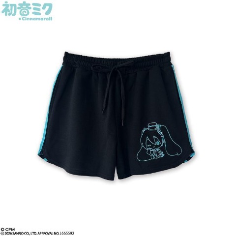 レディース　ショートパンツ（シナモロール×初音ミク））