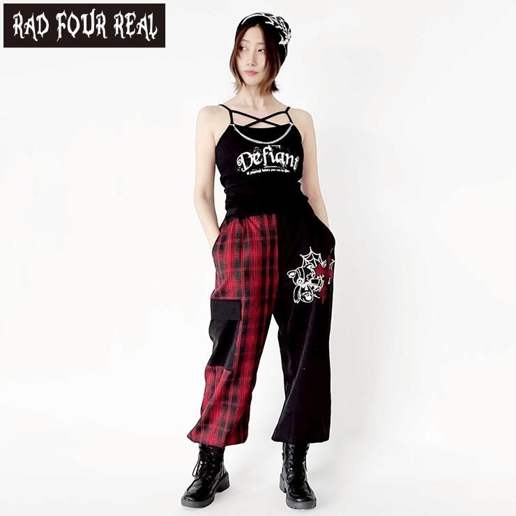 レディース チェック柄切替パンツ（RAD FOUR REAL） | アベイル