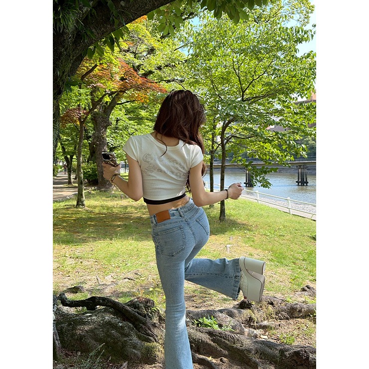 レディース【55～64cm】 デニムフレアパンツ（Shoko×SUREVE