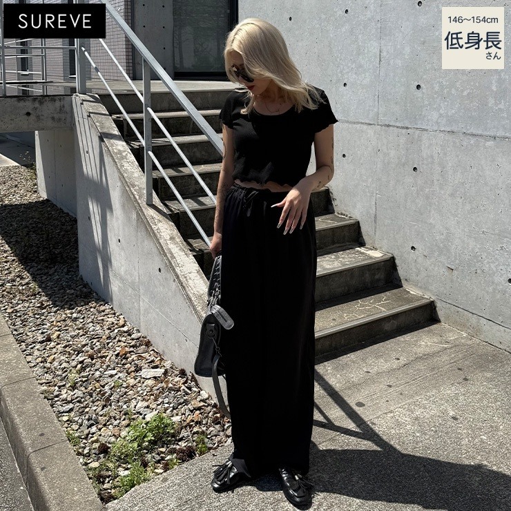 レディース【低身長】 サテンパンツ（＠p___chiiiii×SUREVE