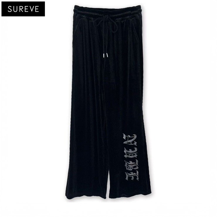 レディース ラインストーンロゴパンツ（SUREVE） | アベイル