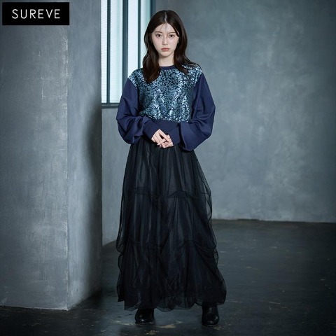 レディース　スカート（SUREVE BLACK）