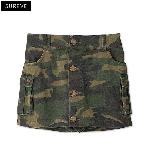 レディース　迷彩柄カーゴスカパン（SUREVE）