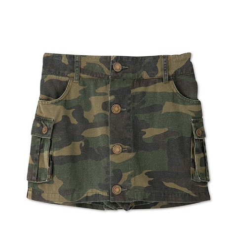 レディース【低身長】　迷彩柄カーゴスカパン（SUREVE）