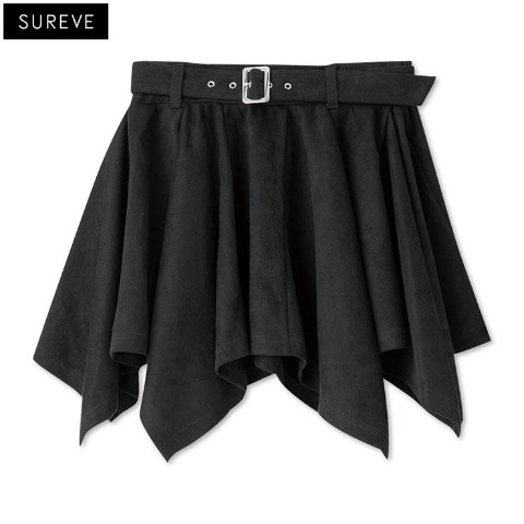 レディース　ベルト付ミニスカート（SUREVE）