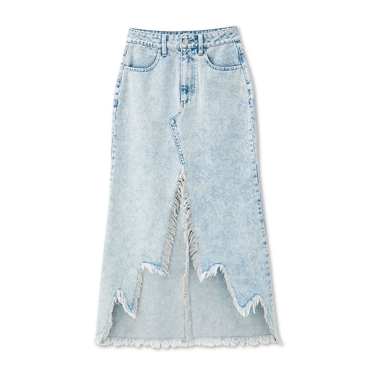 レディース デニムダメージスカート（Mari Maekawa×SUREVE