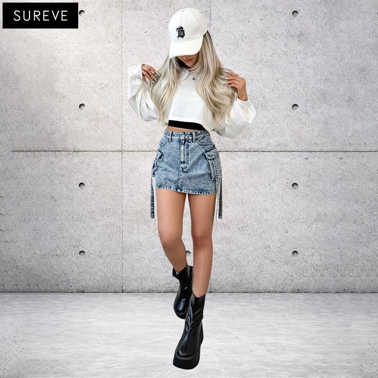 レディース デニムミニスカート（Mari Maekawa×SUREVE） | アベイル