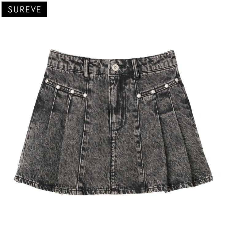 レディース スタッズ使いプリーツスカパン（SUREVE） | アベイル