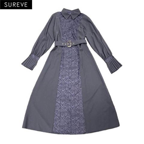 レディース　ワンピース（SUREVE BLACK） ネイビー 208