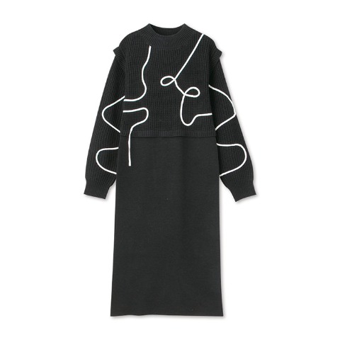 レディース　ニットワンピース（SUREVE BLACK）