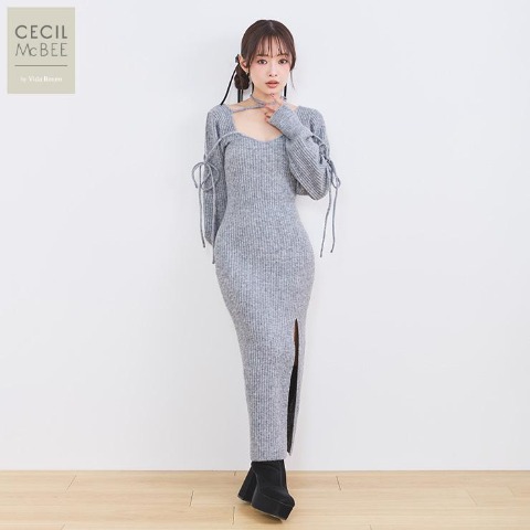 レディース　ニットワンピース（CECIL McBEE×Vida Roseo）