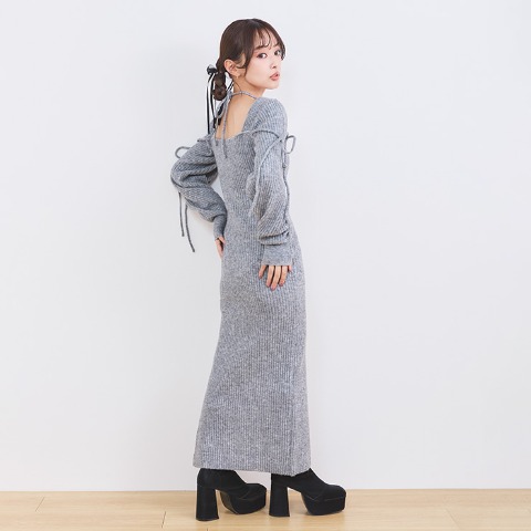 レディース【低身長】　ニットワンピース（CECIL McBEE×Vida Roseo）