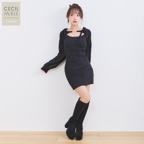 レディース　ニットセットアップ（CECIL McBEE×Vida Roseo）