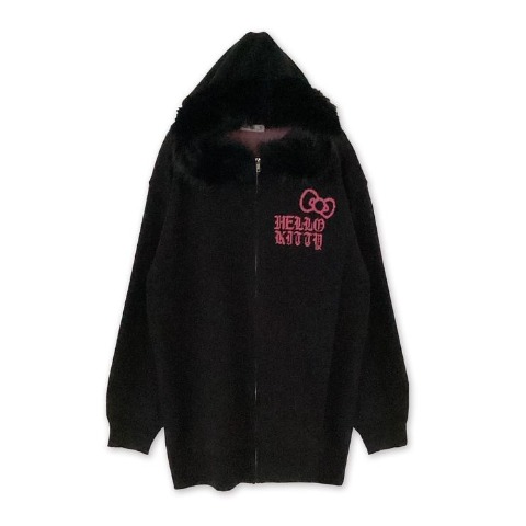 レディース　ニットジップパーカ（ハローキティ）