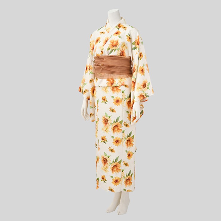 レディース ひまわり柄浴衣ワンピース（RagOut） | アベイル