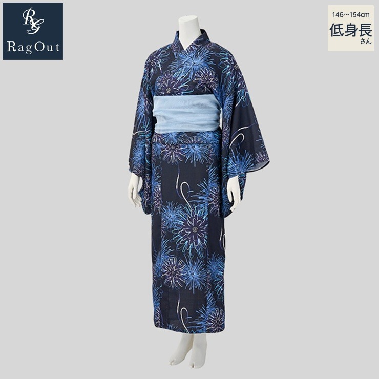 レディース【低身長】 花火柄浴衣ワンピース（RagOut） | アベイル