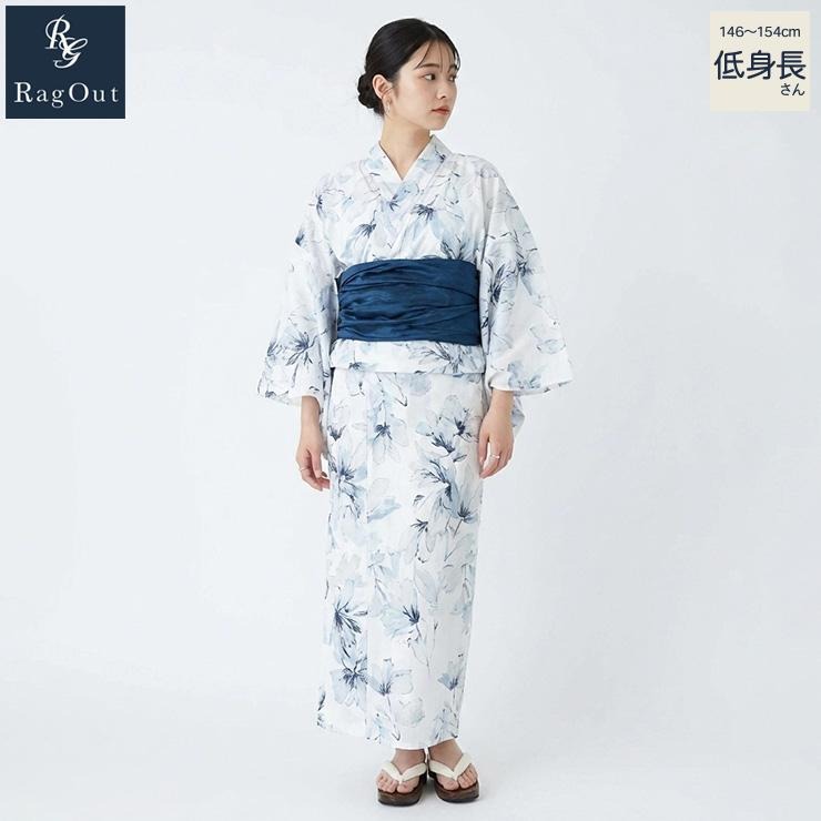 レディース【低身長】 花柄浴衣ワンピース（RagOut） | アベイル