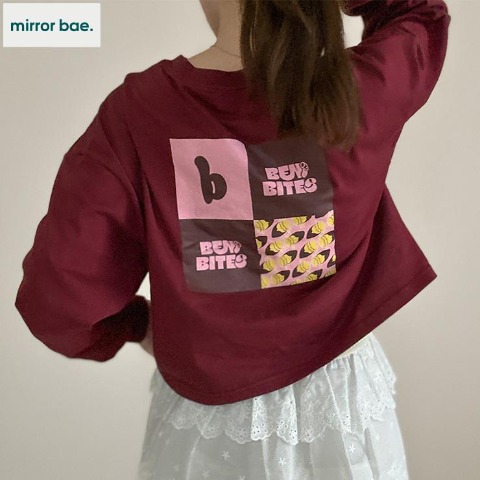 レディース　バックプリントプルオーバー（mirror bae.×BENI BITES）