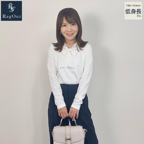 レディース【低身長】　リボン使いプルオーバー（NANA×RagOut）