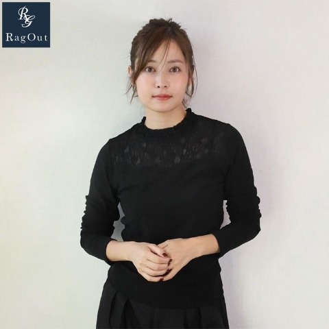 レディース　CICA配合レース切替プルオーバー（山口夏実×RagOut）
