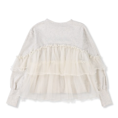 レディース　チュール使いプルオーバー（mirror bae.）