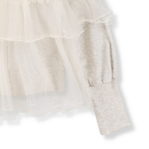 レディース　チュール使いプルオーバー（mirror bae.）